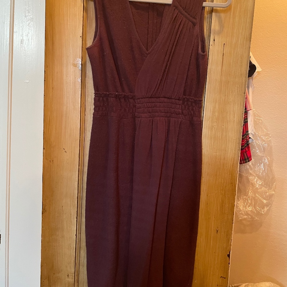 Boucle wool pull over dress